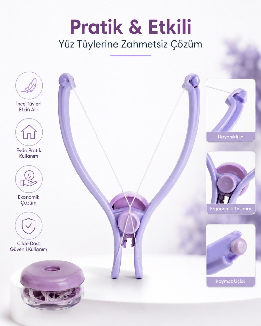 Sliquea™İpli Yüz Tüy Alma Aparatı