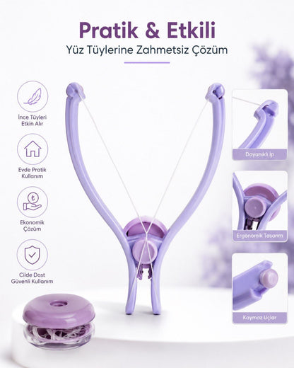 Sliquea™İpli Yüz Tüy Alma Aparatı